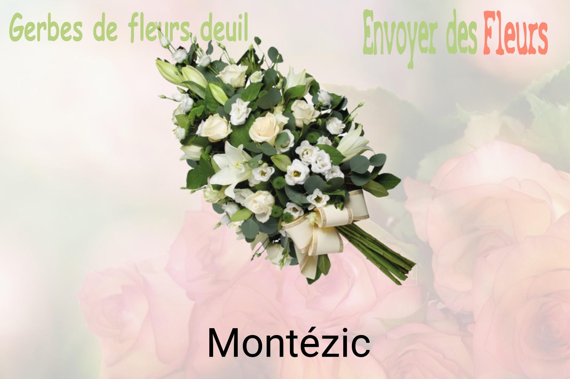 Gerbe de fleurs de deuil livrée à Montézic